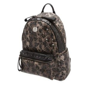 Rare MCM Leopard Visetos Armour Backpack